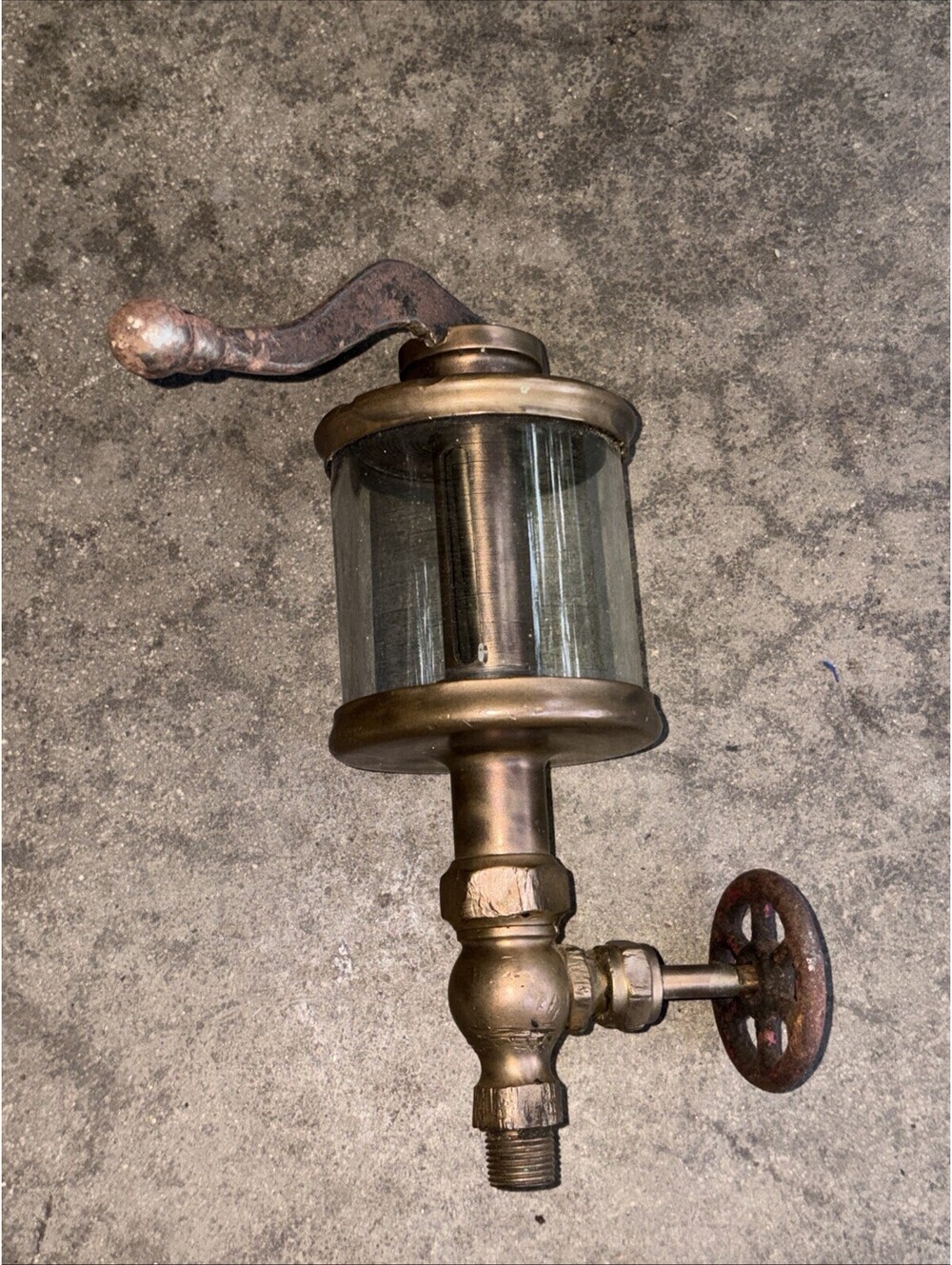Lunkenheimer ALPHA NO 5 Brass Pumper Swing Top Oiler Antique Steam Engine